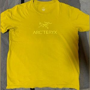 Yellow Arc’Teryx tee shirt